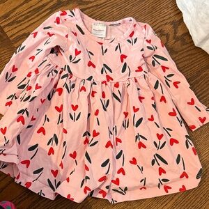 Hanna Andersson Pink Dress with Red and Black Accents